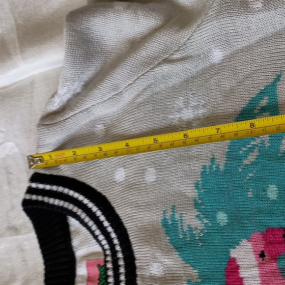 Tipsyelves Flamingo print sweater Size XS - Picture 6 of 8